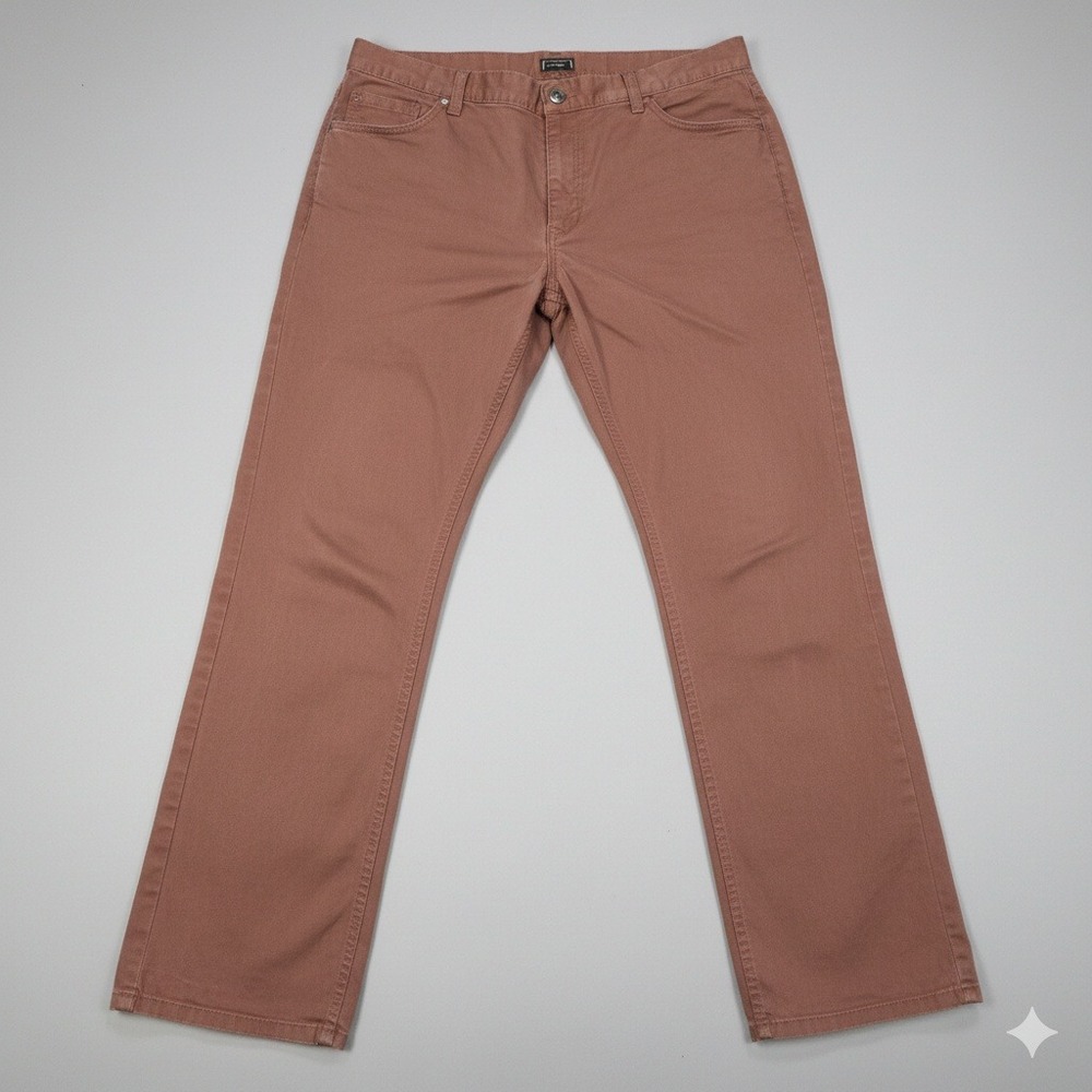 Bixby Nomad Men's‎ Pants 40x34 Athletic Fit Sienna Brown Cotton Stretch Chino